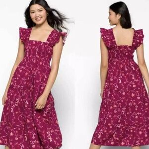 Hill house home Ellie nap dress- burgundy floral
